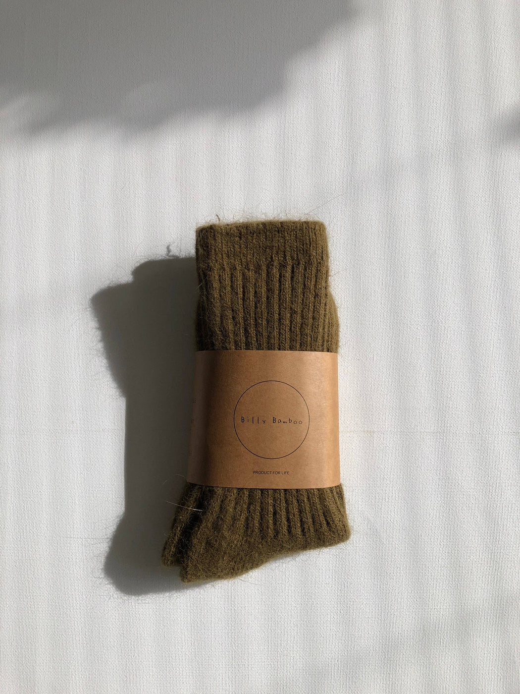 ROYAL ANGORA CABIN SOCKS | Olive