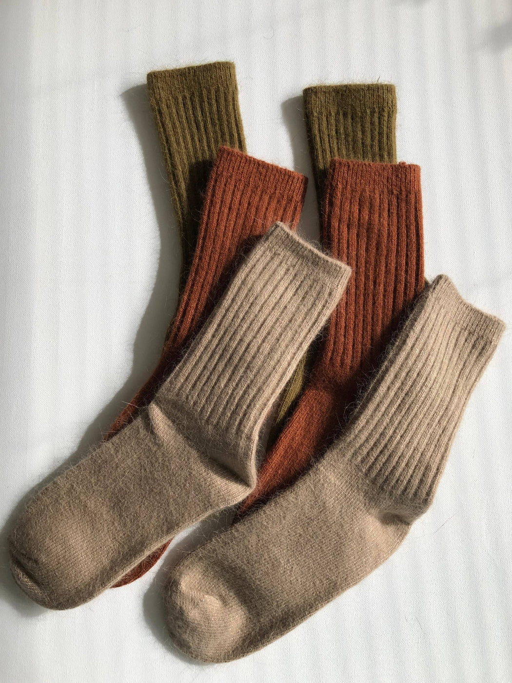 ROYAL ANGORA CABIN SOCKS | Maple