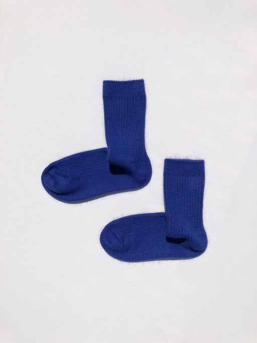 ANGORA WOOL SOCKS | Blue Sapphire