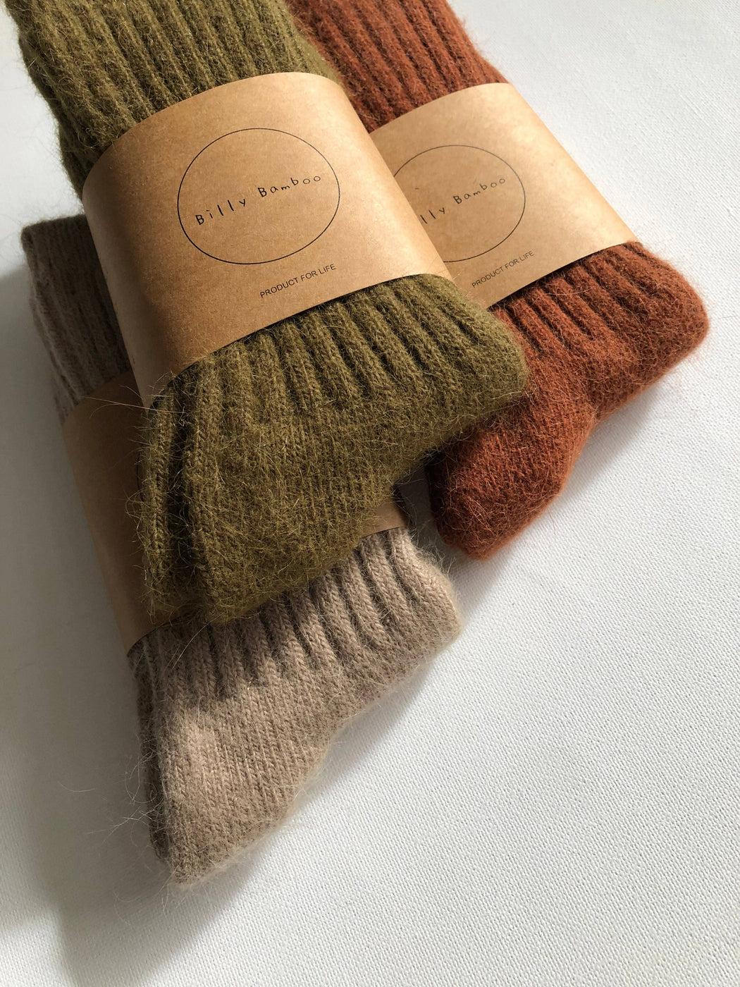 ROYAL ANGORA CABIN SOCKS | Maple