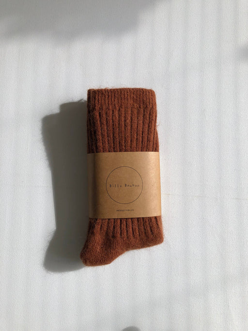 ROYAL ANGORA CABIN SOCKS | Maple