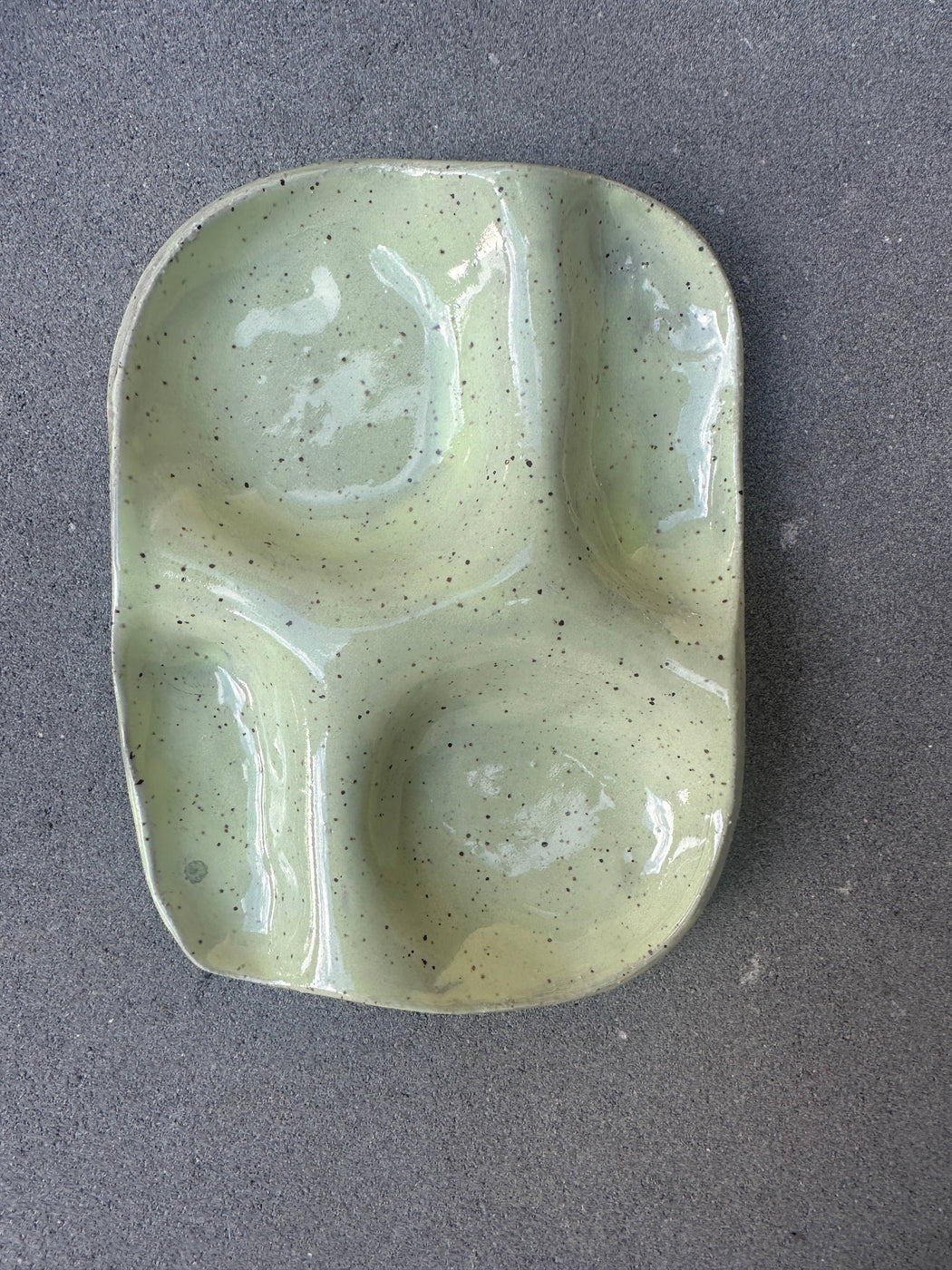 Ceramic Snack Plate | Mint Green