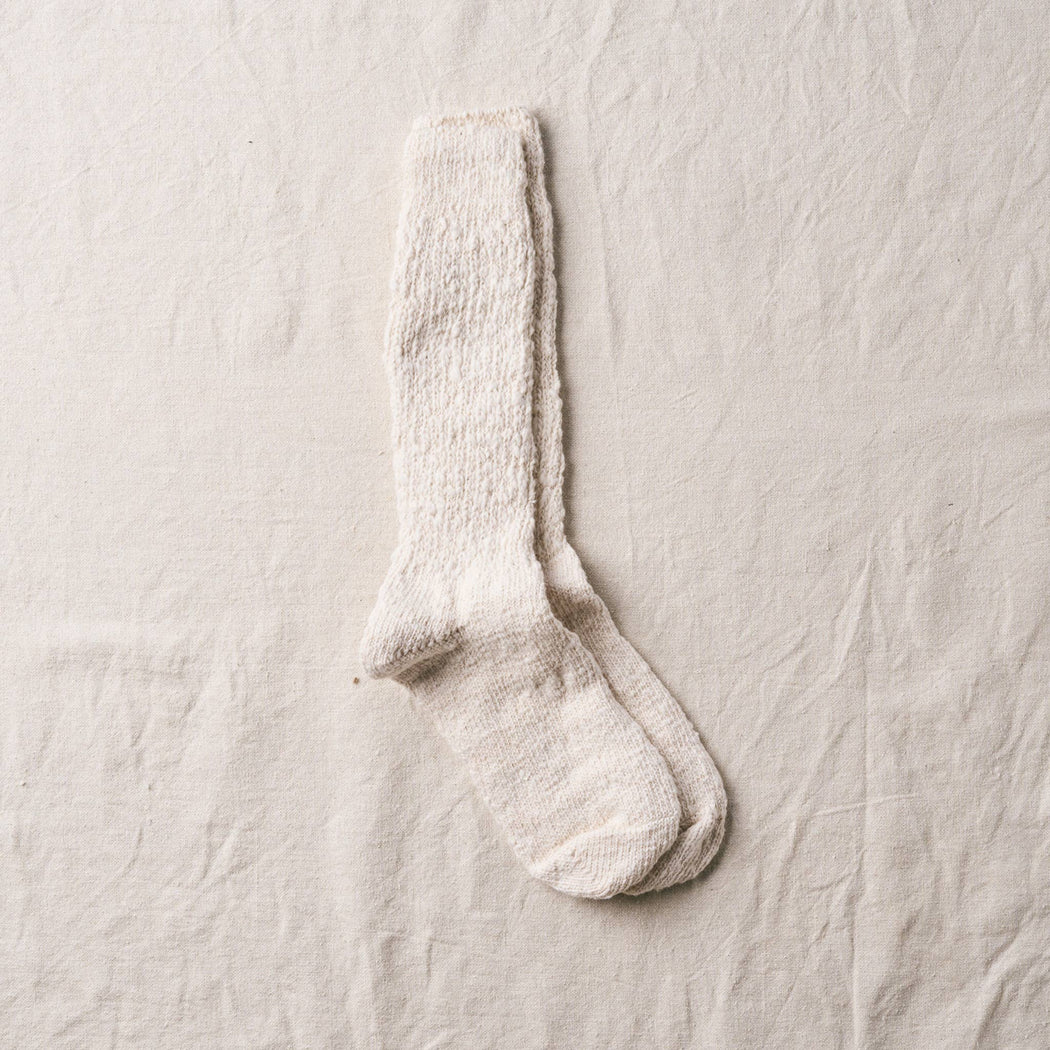 Garabou Organic Cotton Slipper Socks | Natural