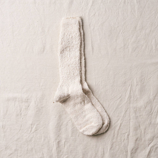 Garabou Organic Cotton Slipper Socks | Natural