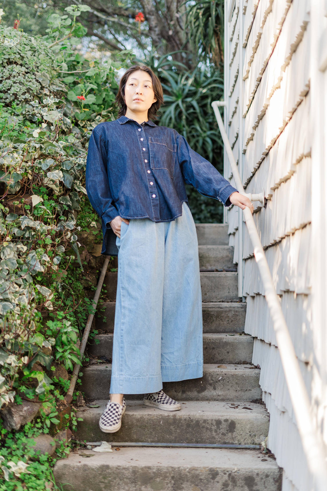 Nettle Studio | Mid Easy Pant | Light Wash Denim | Plus Size | Hazel & Rose | Minneapolis