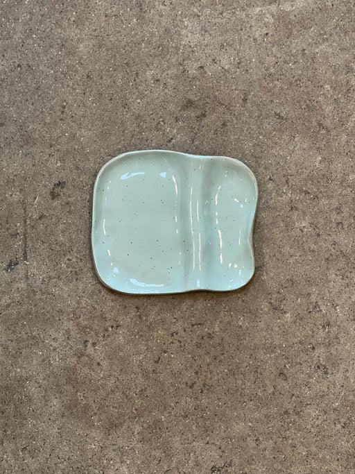 Ceramic Snack Plate | Light blue