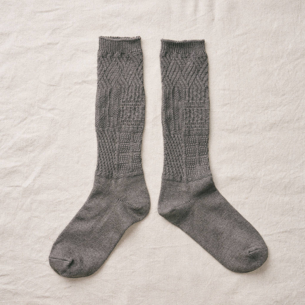 Organic Cotton Yak Knitting Patterns Socks | Dark Grey