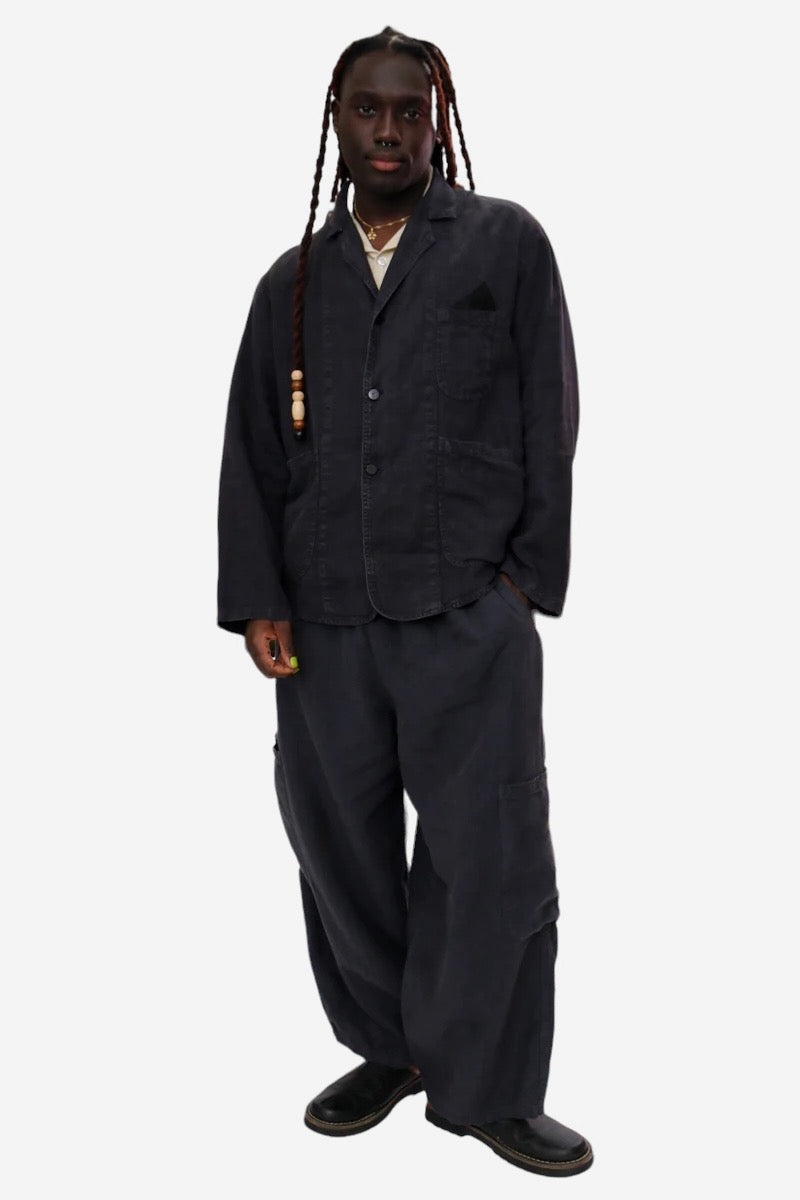 F. D. A. Linen Chef Pants | Black Sesame