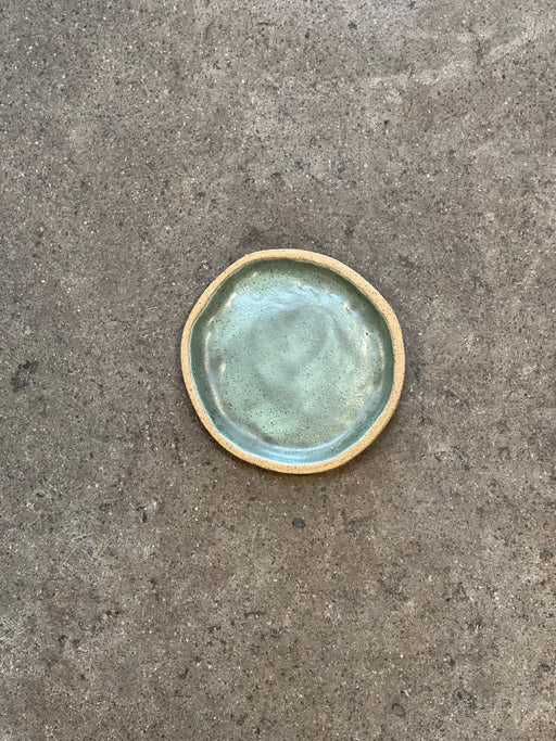 Ceramic Circle Tray | Art Deco Green