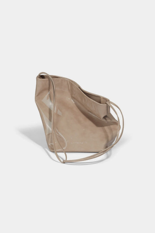 Single Strap Crossbody Bag | Glossed Marbled Beige