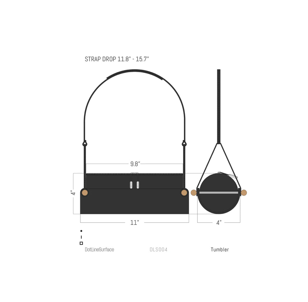 Dotlinesurace | Tumbler | Black | Hazel & Rose | Minneapolis