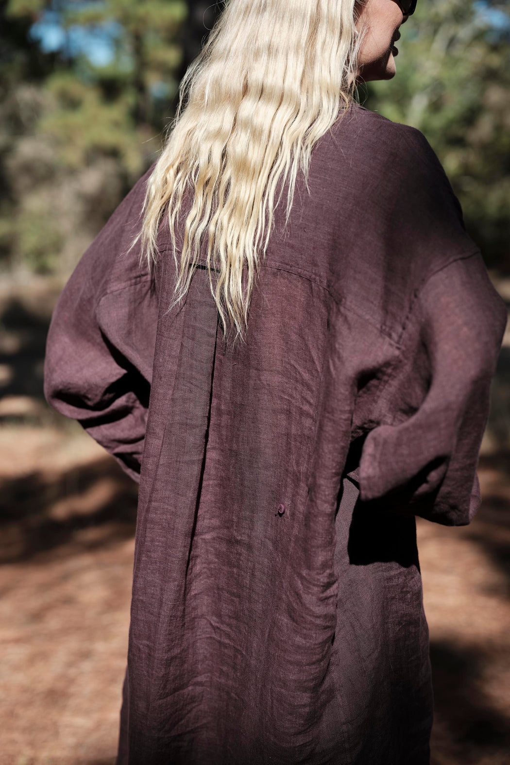 MAMENE | Florence Shirt Dress in Linen | Raisin | Plus Size | Minneapolis | Minnesota