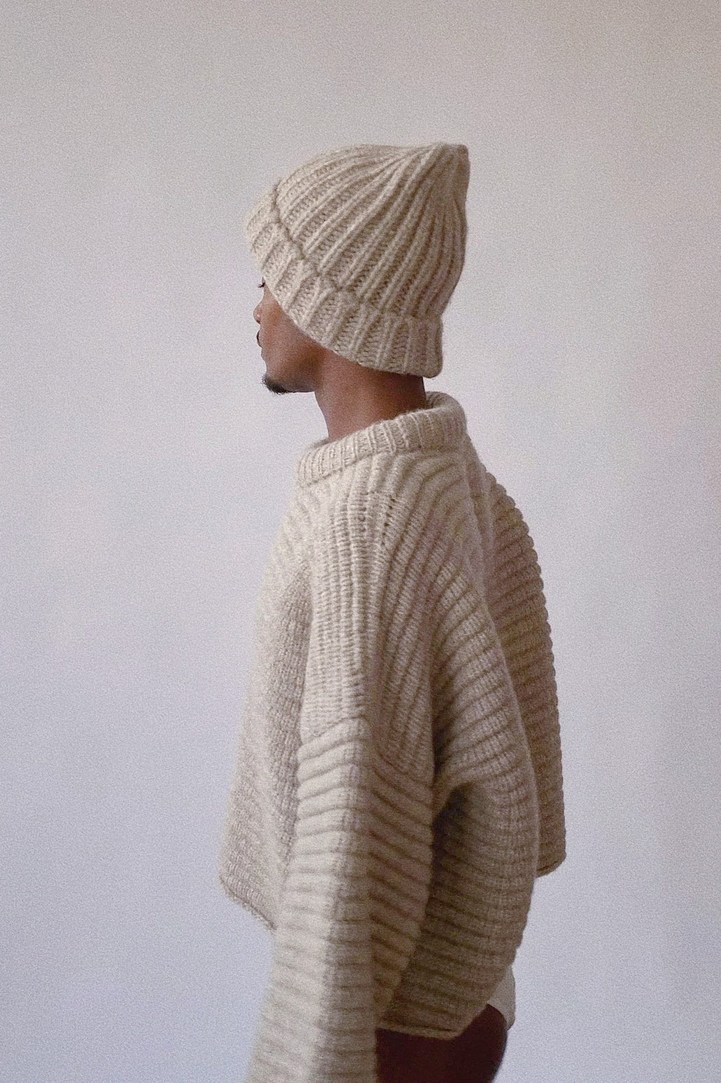 Frankie Knitted Alpaca Hat | Oat