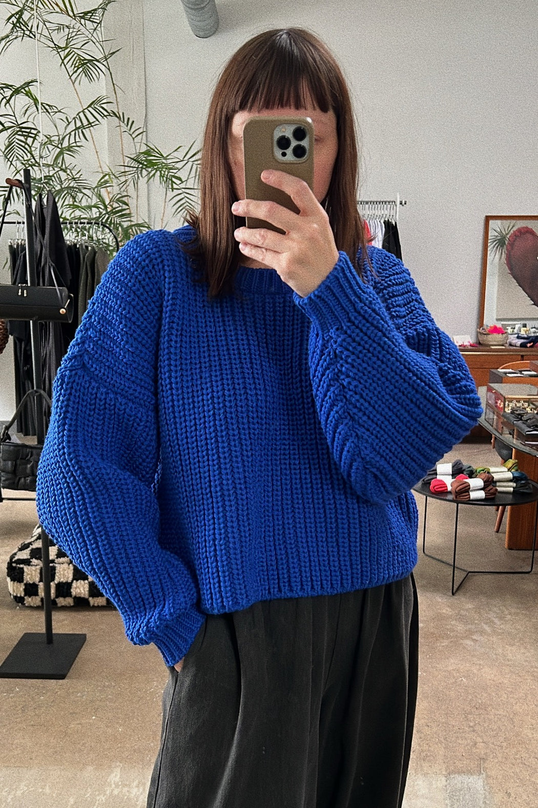 Balloon Sleeve Sweater | Sapphire