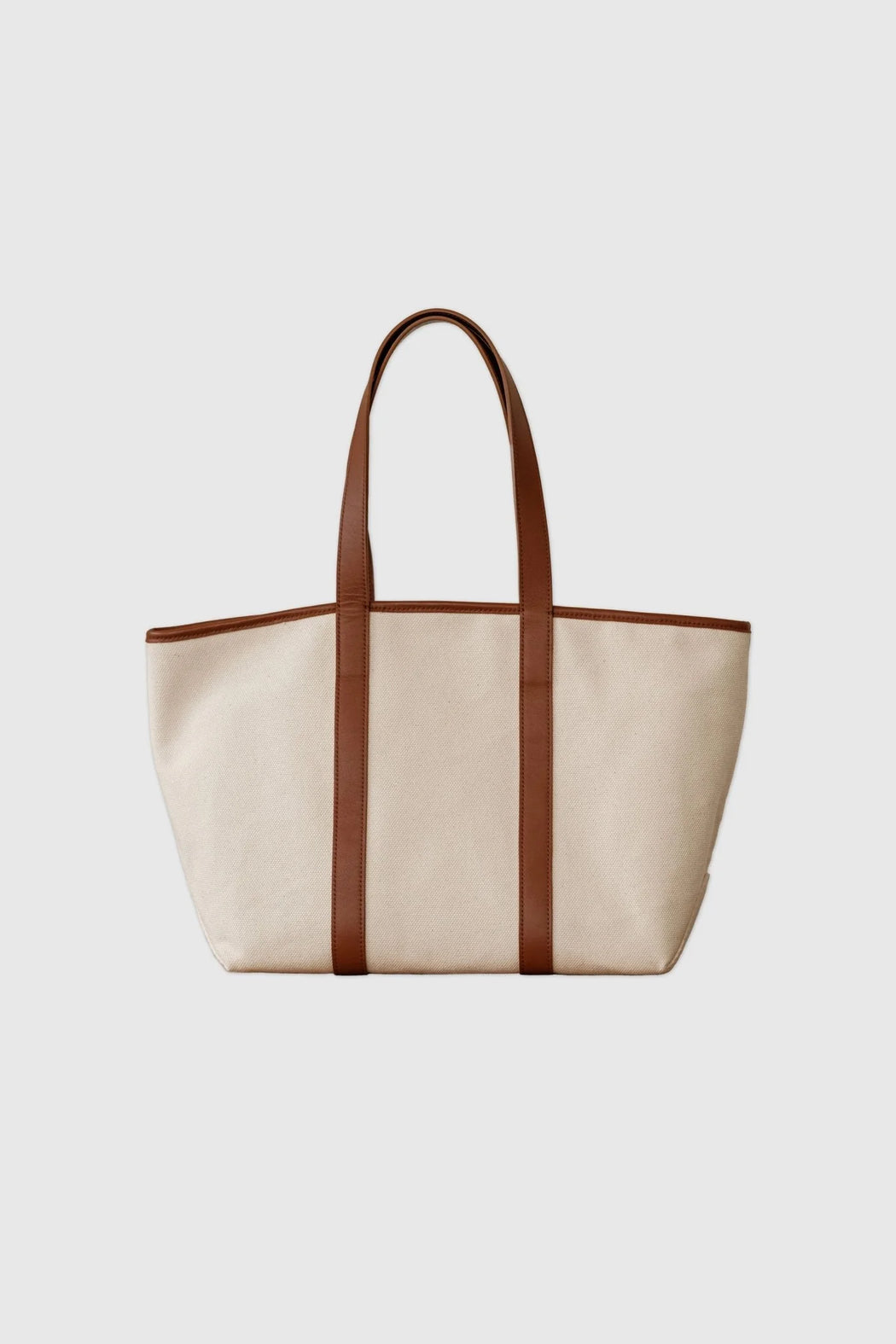 STRUCTURED TOTE BAG | TAN