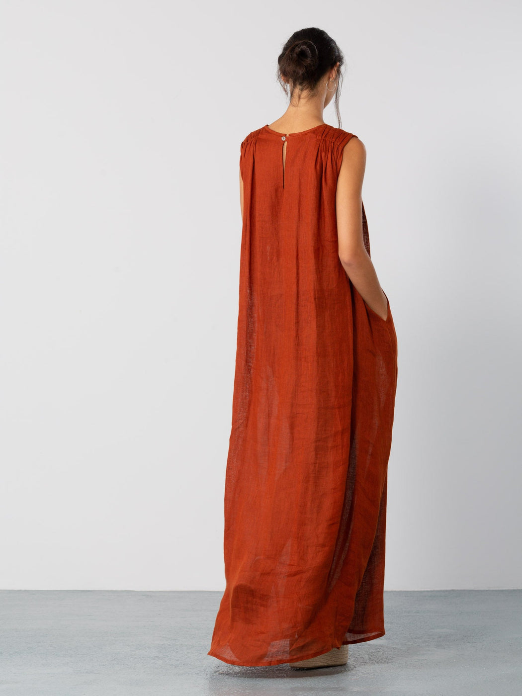 Limo | Fortuny Dress | Rust | Hazel & Rose | Minneapolis