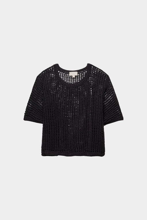 Honest Cotton | Marie Crochet Top | Black | Hazel & Rose | Minneapolis