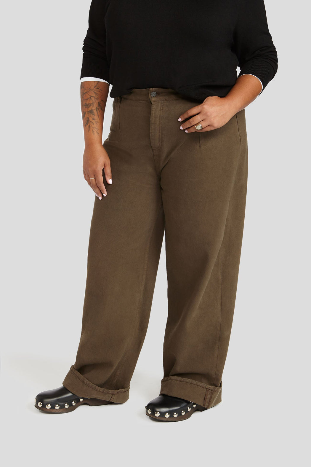 Decade | Noel Trouser | Espresso | Plus Size | Hazel & Rose | Minneapolis