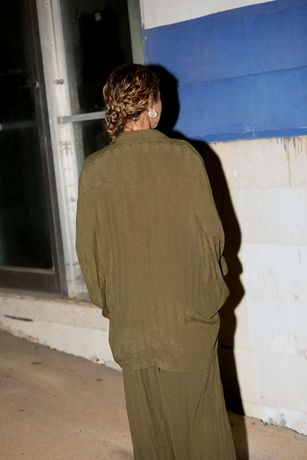 Cocoon Pant in Viscose | Olive