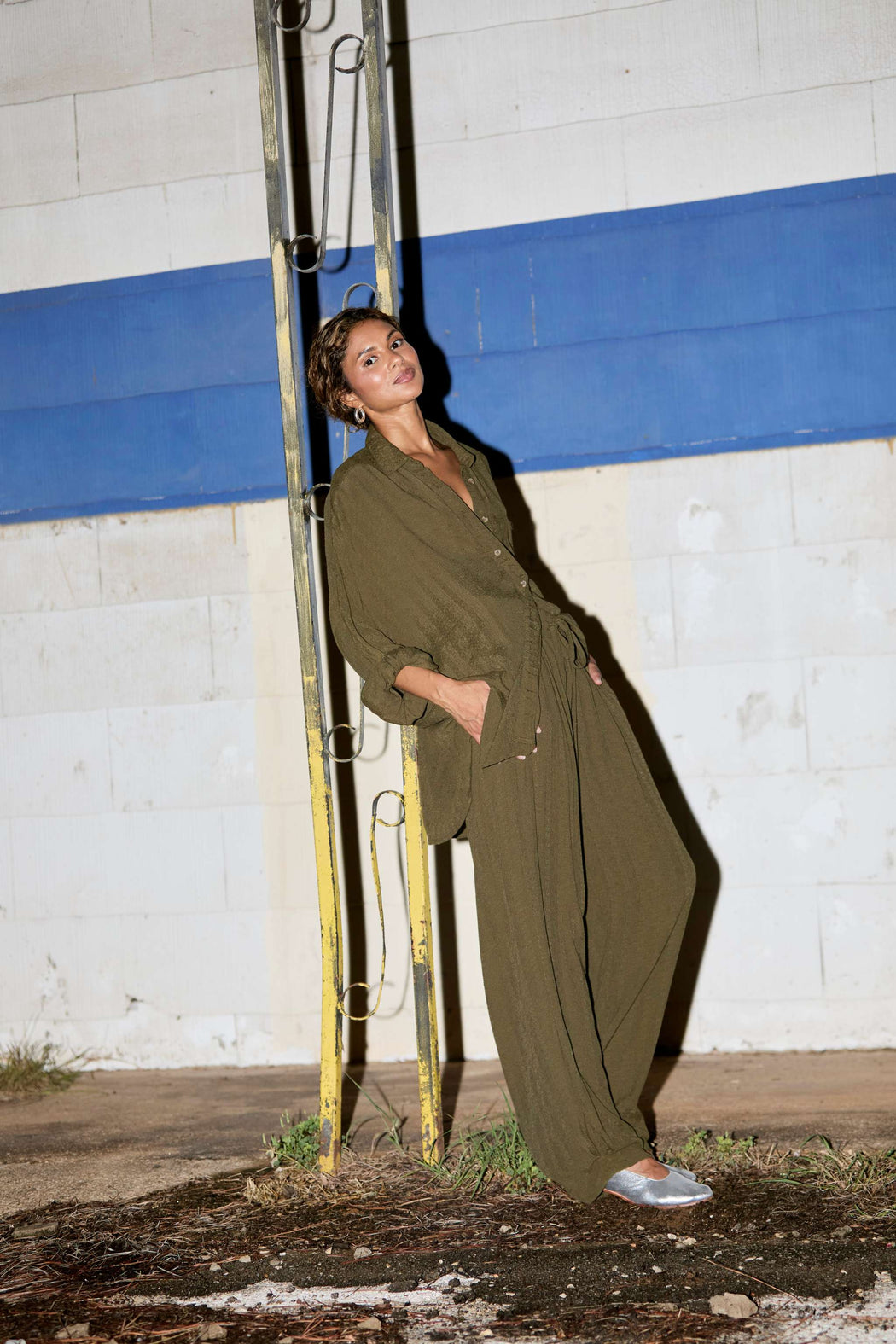 MAMENE | Cocoon Pant in Viscose | Olive | Plus Size | Minneapolis | Minnesota