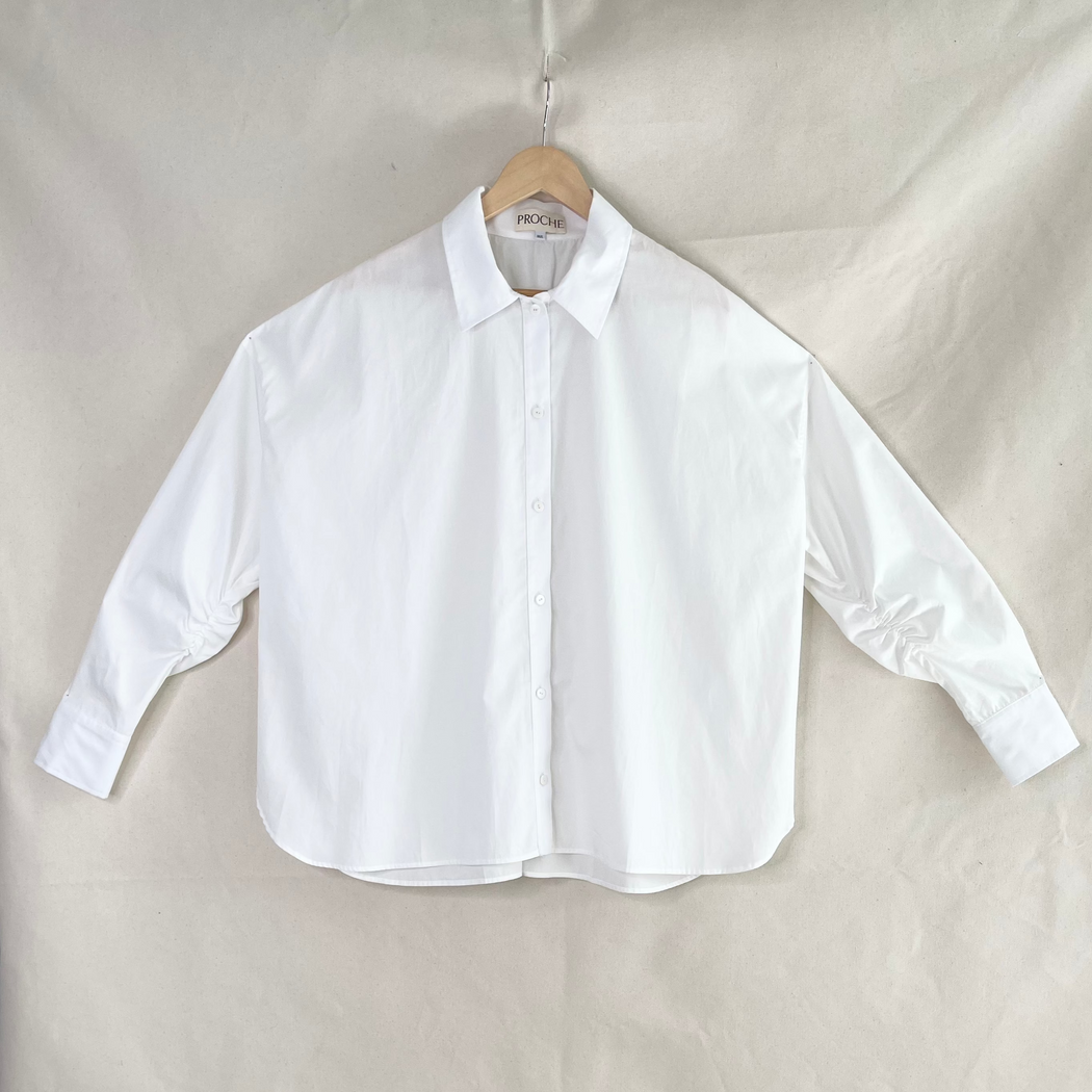 OVERSIZED BUTTON DOWN | WHITE