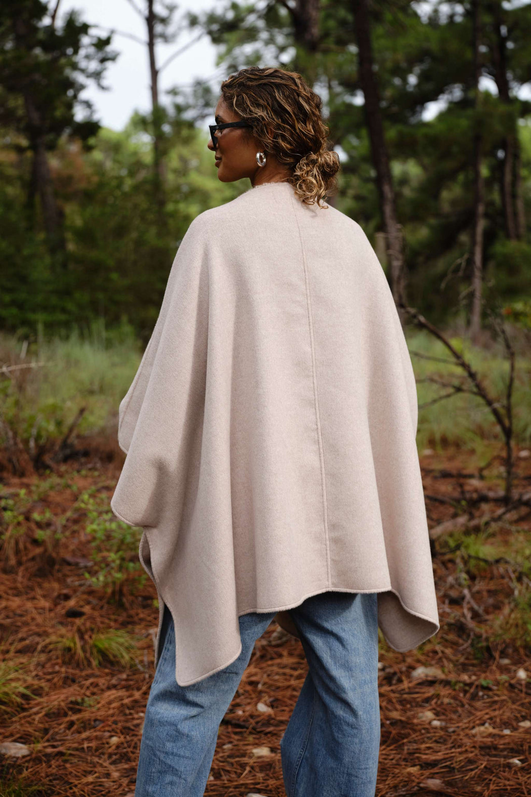 Throw On Cape | Natural