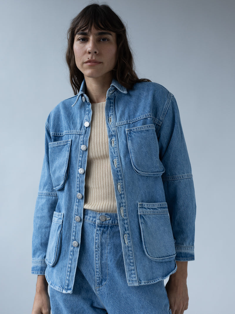 SHAINA MOTE | WORK SHIRT | SUPERWASH | HAZEL & ROSE | MINNEAPOLIS