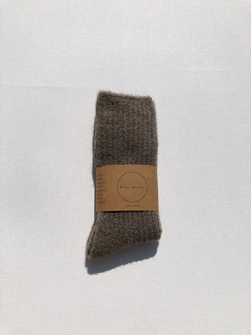 ALPACA CABIN SOCKS | Wood