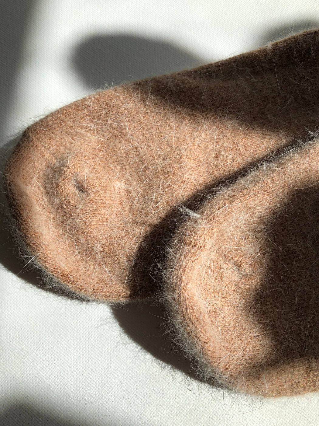 FLUFFY ANGORA SOCKS | Mushroom