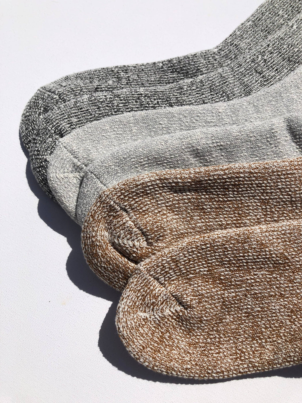 SUPER TERRY LOOP SOCKS | Light gray