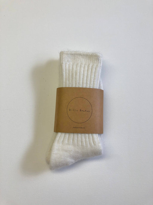 ROYAL ANGORA CABIN SOCKS | Off White