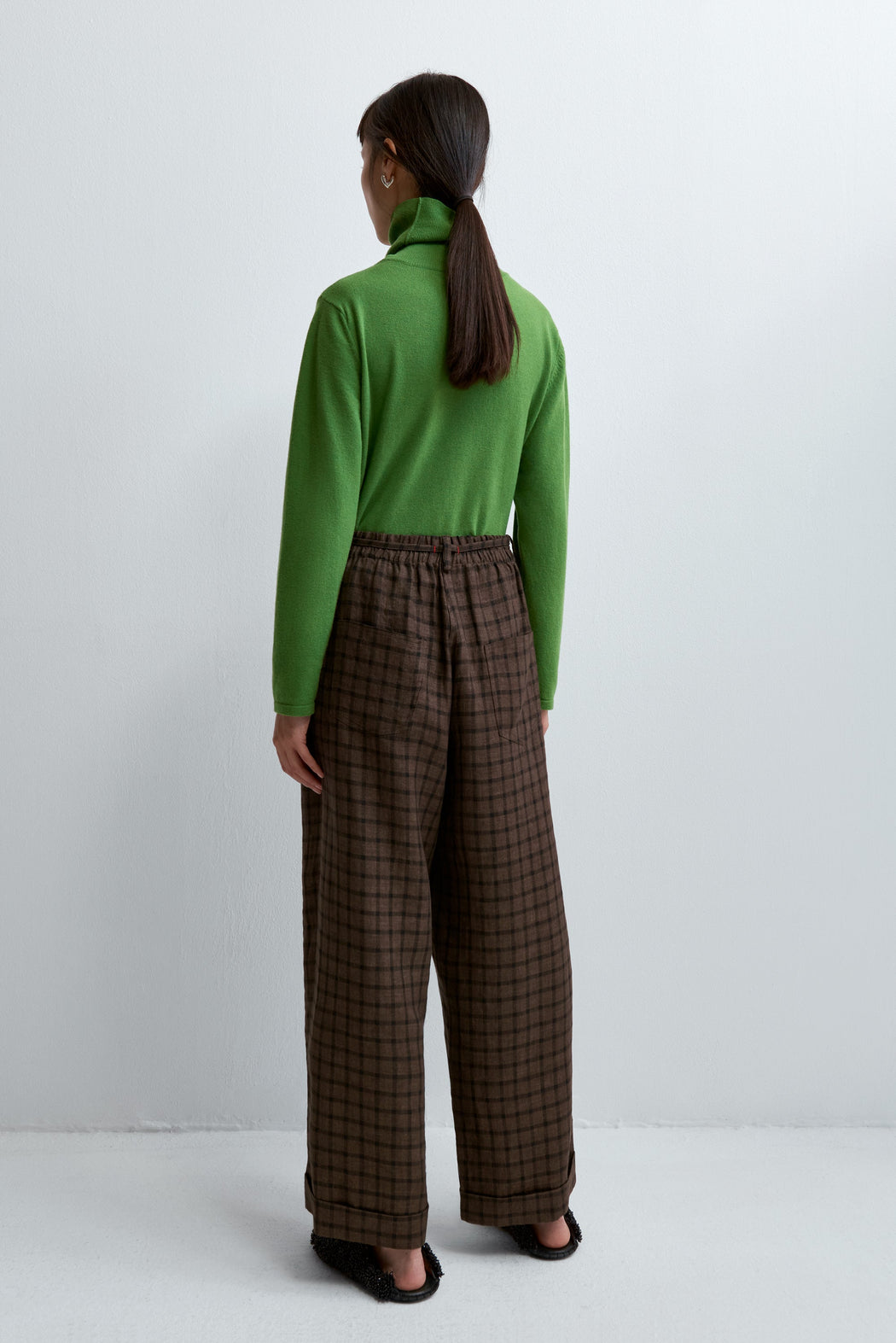 Cordera | LINEN RELAXED CHECKERED PANTS | Hazel & Rose | Minneapolis