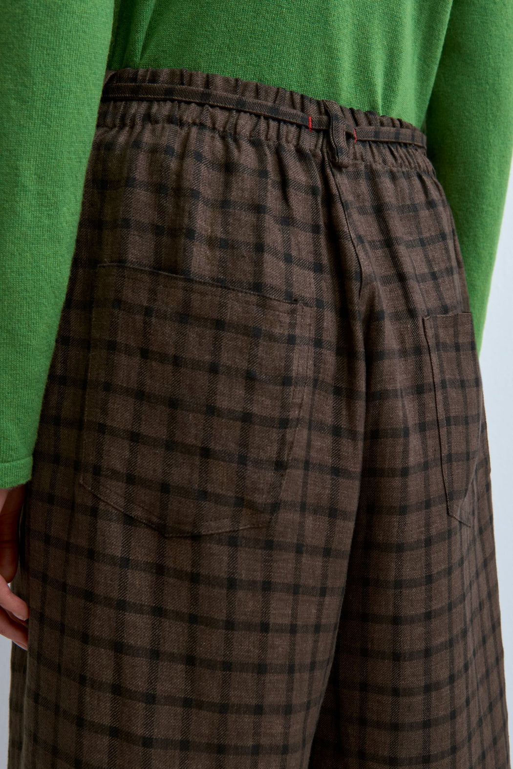 Cordera | LINEN RELAXED CHECKERED PANTS | Hazel & Rose | Minneapolis