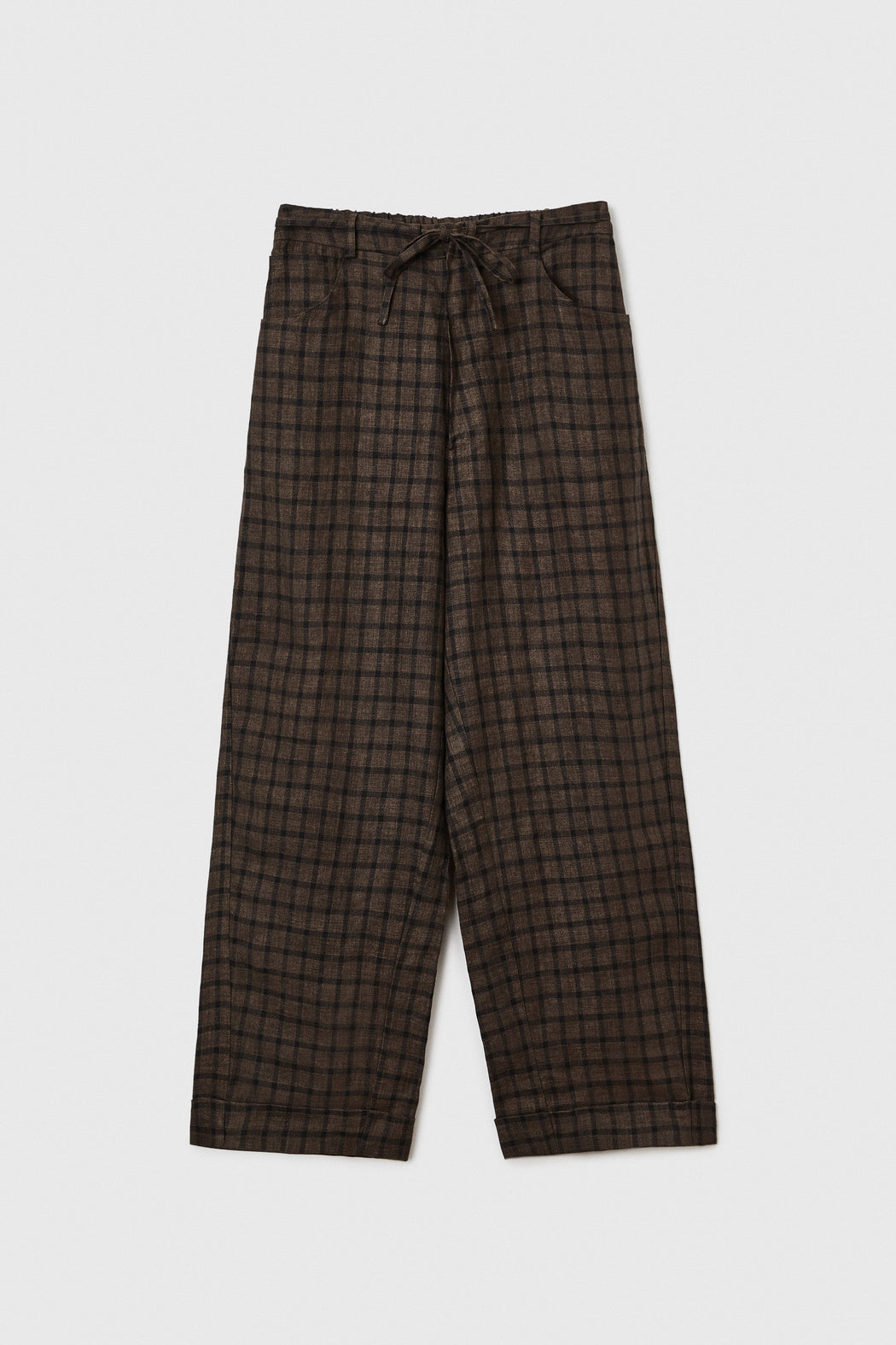 Cordera | LINEN RELAXED CHECKERED PANTS | Hazel & Rose | Minneapolis