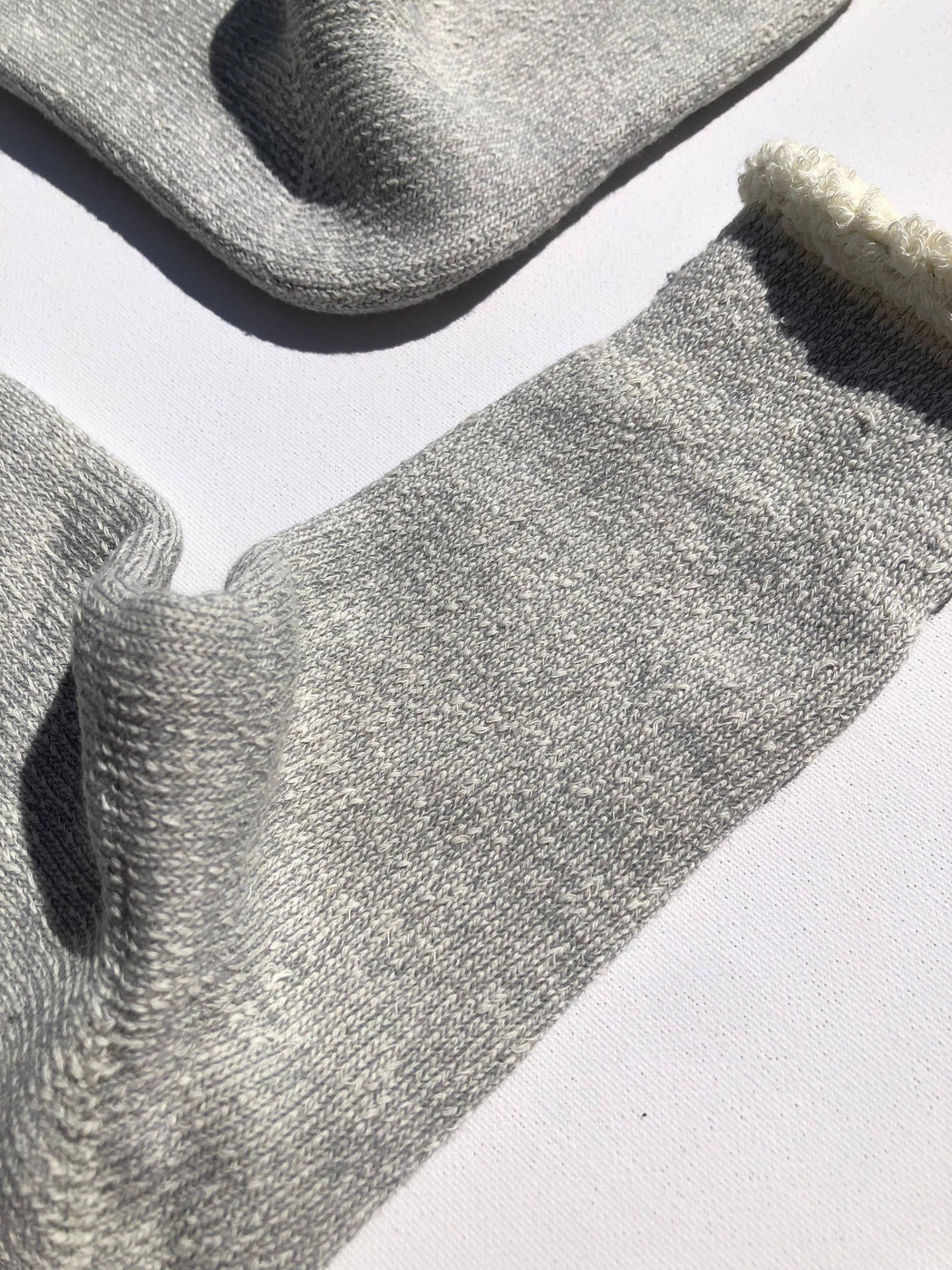 SUPER TERRY LOOP SOCKS | Light gray