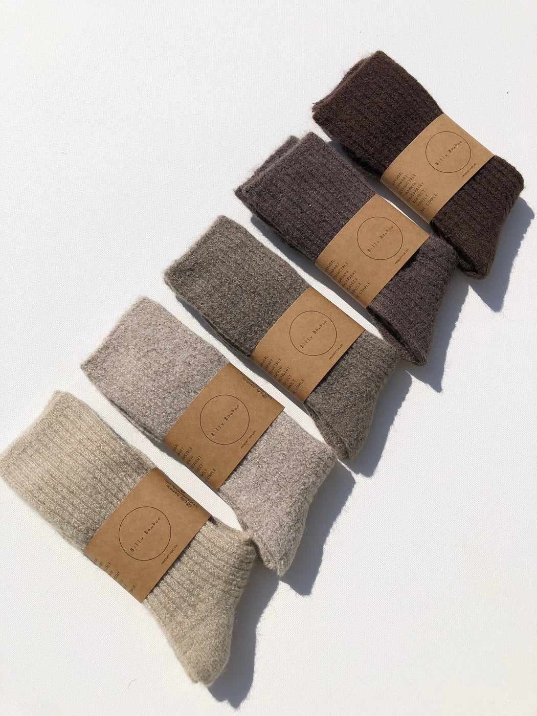 ALPACA CABIN SOCKS | Wood