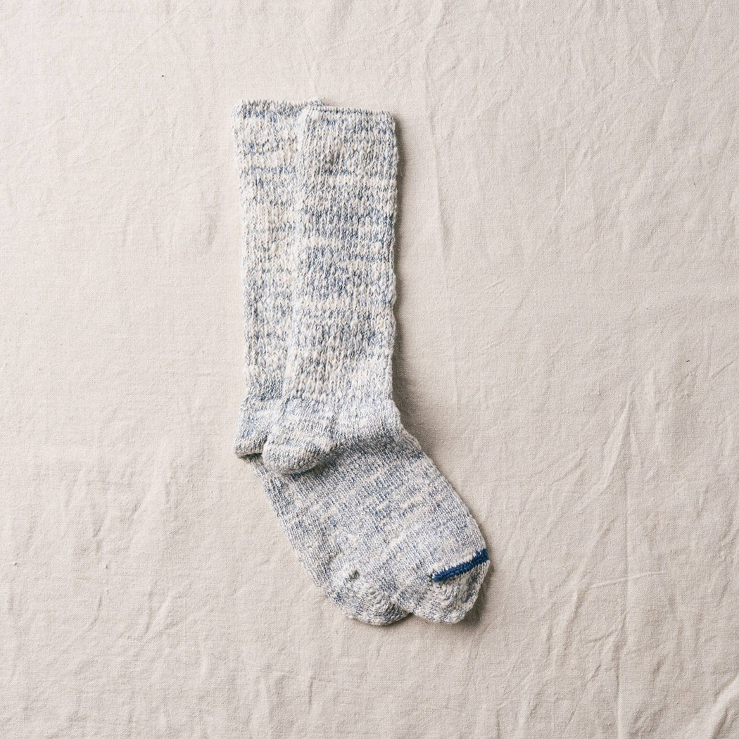 Garabou Organic Cotton Slipper Socks | Indigo