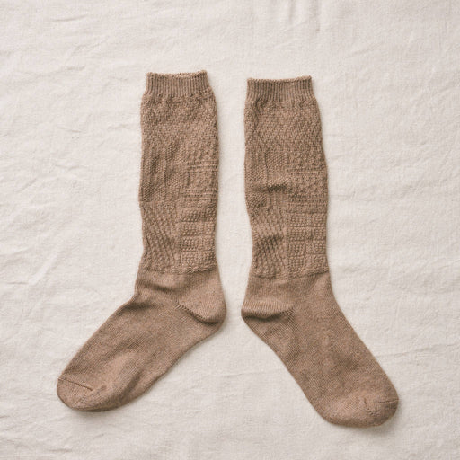 Organic Cotton Yak Knitting Patterns Socks | Brown