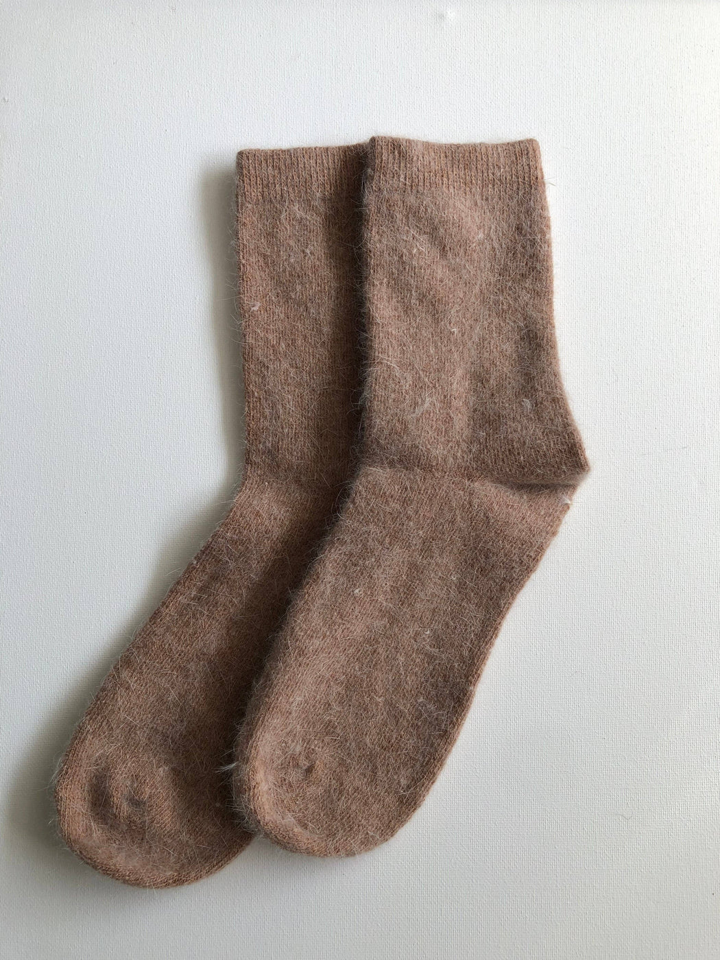 FLUFFY ANGORA SOCKS | Mushroom