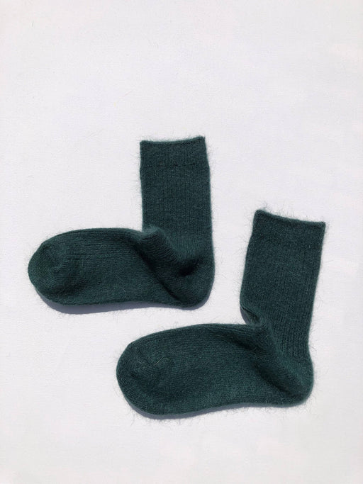 ANGORA WOOL SOCKS | Emerald