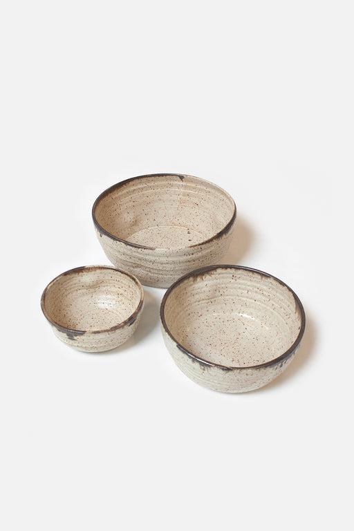 Gina DeSantis Ceramics | Luna Nesting Bowls | Sand | Hazel & Rose | Minneapolis | Minnesota