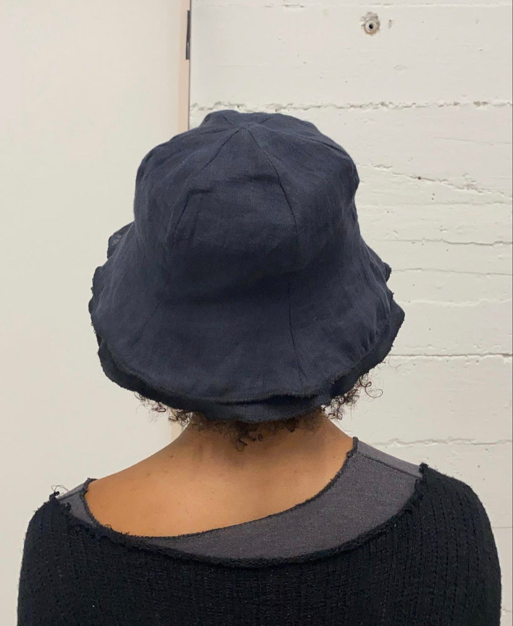 META-ISM by Denimani | DOUBLE LINEN TULIP HAT | Hazel & Rose | Minneapolis