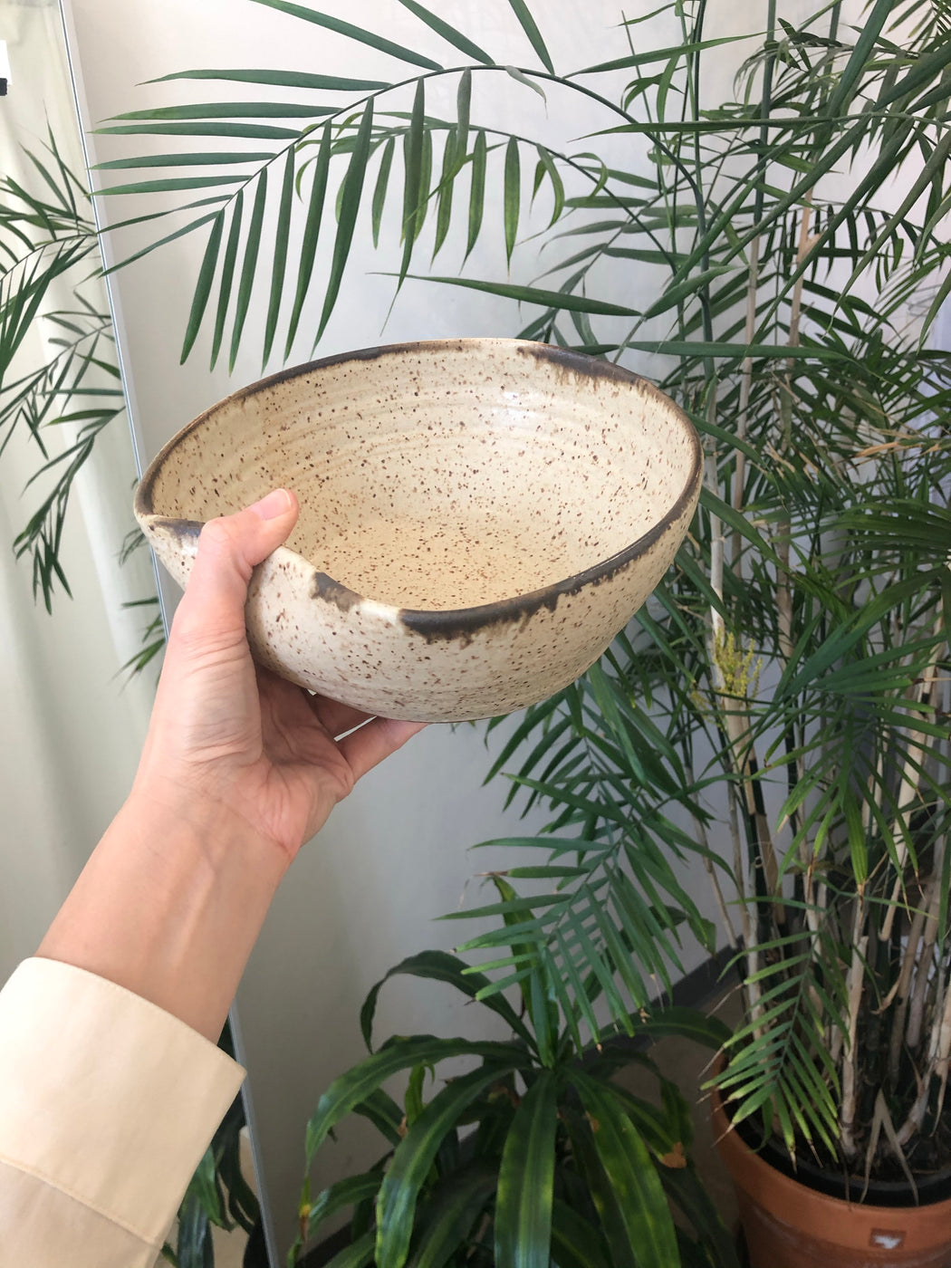 Gina DeSantis Ceramics | Luna Hand Rest Bowl | Sand | Hazel & Rose | Minneapolis | Minnesota